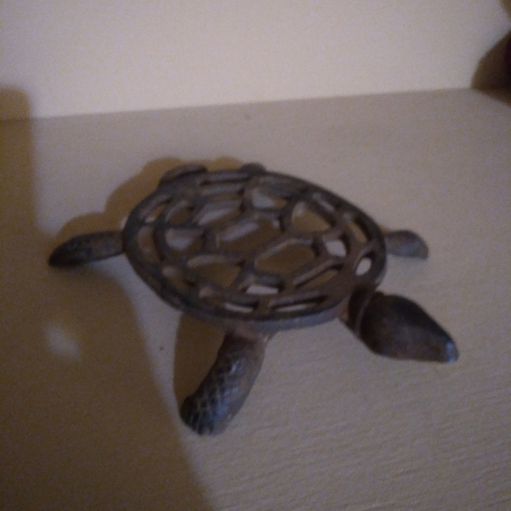Cast Iron Turtle Pot Holder